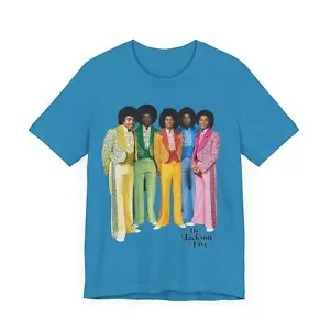 Jackson Five Retro Tee - Young MJ Michael - 70s Motown Jackson 5 Jersey T-Shirt - Bild 1 von 65