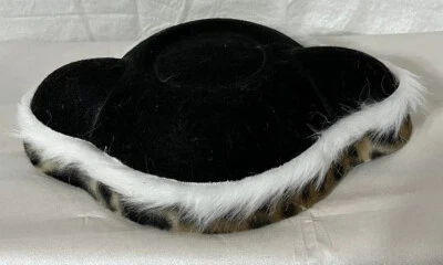 Animal Print Trim/Faux Fur Bill Fighter Matador Costume hat-Unisex - New - OSFA - Image 1 of 3