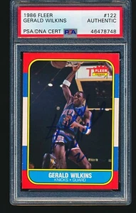 1986 Fleer signed Autogramm GERALD WILKINS #122 PSA/DNA A - Bild 1 von 2