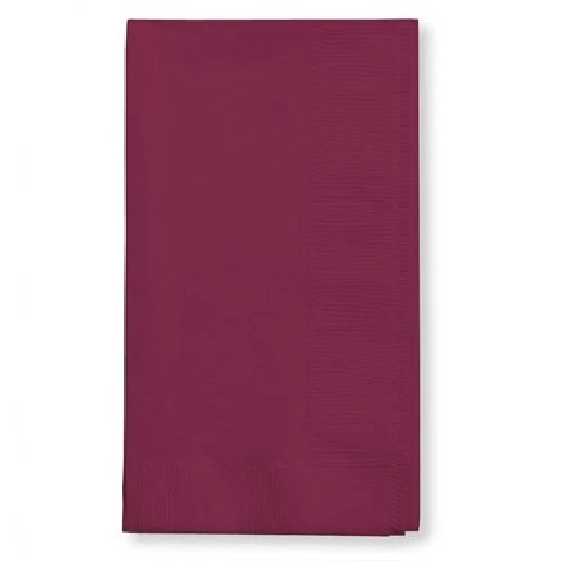 2-ply Paper Dinner Napkins Folded Guest Hand Towels Solid Colors Disposable  - Image 1 of 1