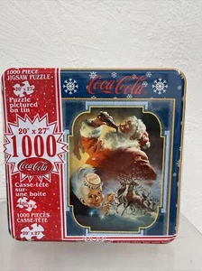 Rompecabezas Coca Cola 1999/1000 piezas/Sprite y Santa/lata coleccionable NUEVO - Imagen 1 de 5