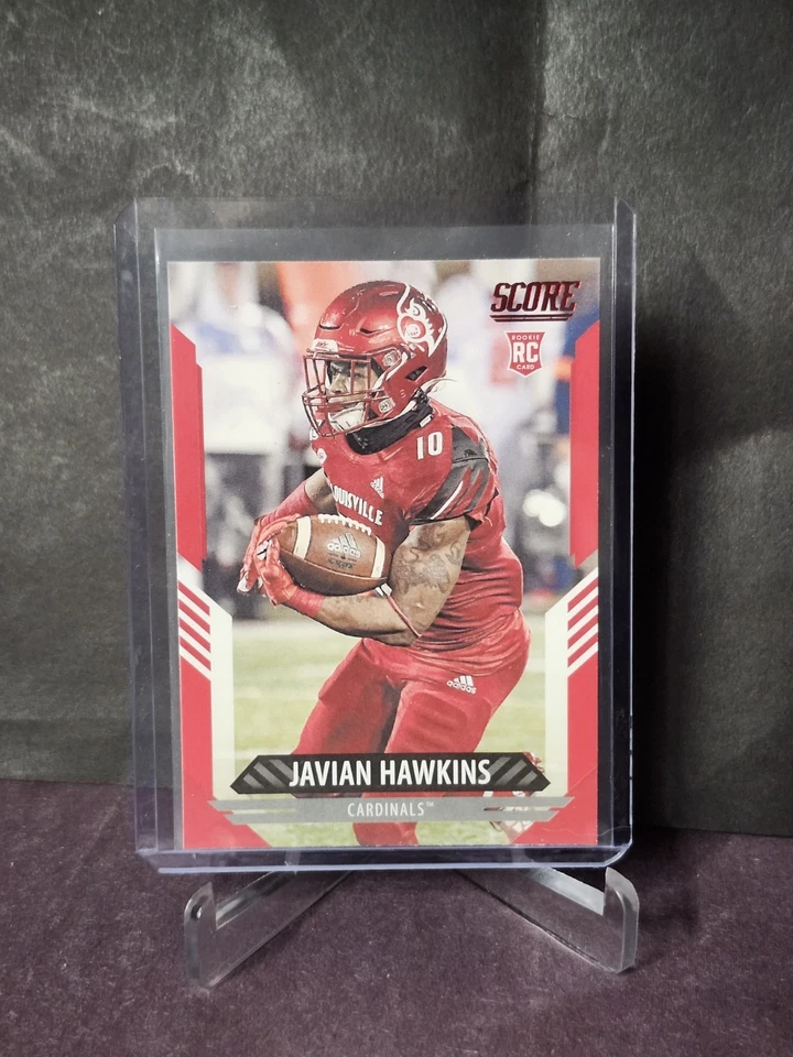 2021 Score Red #315 Javian Hawkins RC - Image 1 of 2