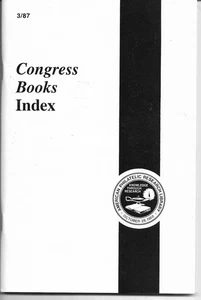 Congress Book Index, Philatelic Literature Review; APRL (Sept. 1987, 228 pages) - Picture 1 of 3