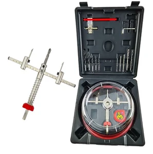 Verstellbares Lochsäge Cutter Kit 1-5/8" bis 8" (40-200 mm) mit ABS Staubschutz für... - Bild 1 von 8