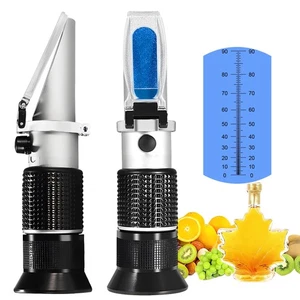 0-90% Brix Meter Refractometer,Portable Hand Held Sugar Content Measurement f... - Picture 1 of 9