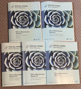 Social Work Bachelors exam preparation AATBS 2021 edition Volumes 1 - 5 Y - Picture 1 of 6