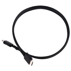 PCIE 4.0 X4 GEN4 SAS4 Oculink Cable SFF-8611 Braided Soft Extender Cable8020 - Afbeelding 1 van 7