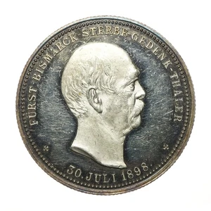 Silbermedaille 1898 Bismarck Auf seinen Tod, Deutschland - Bild 1 von 2