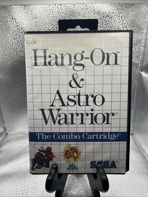 Hang-On & Astro Warrior (Sega Master System, 1986) CIB Complete w/Manual Tested - Image 1 of 4