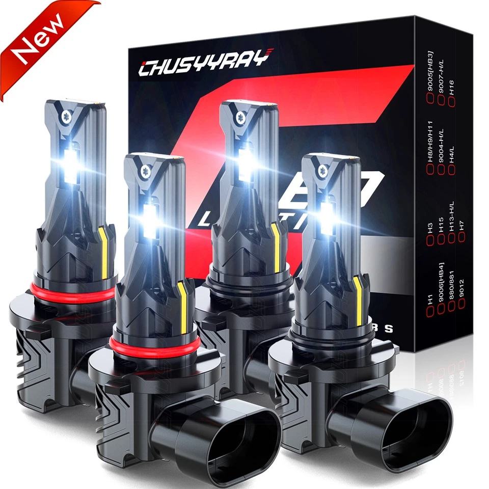 Kit de faros LED 9005 9006 para Buick Riviera Base Coupe 2 puertas 1990-1999 Foto 1 de 4