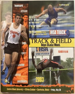 2003 Jungen IHSA Illinois State Leichtathletik Treffen Programm Freitag Vorläufe - Bild 1 von 23