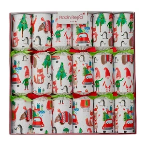 Robin Reed 72403 Racing Elf Christmas Crackers 13" Holiday Party Favor, Box of 6 - Picture 1 of 2