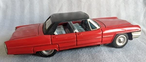 VTG NM 1960s CADILLAC 4DR RED WORKING JAPAN FRICTION BANDAI TIN METAL LITHO - Picture 1 of 13