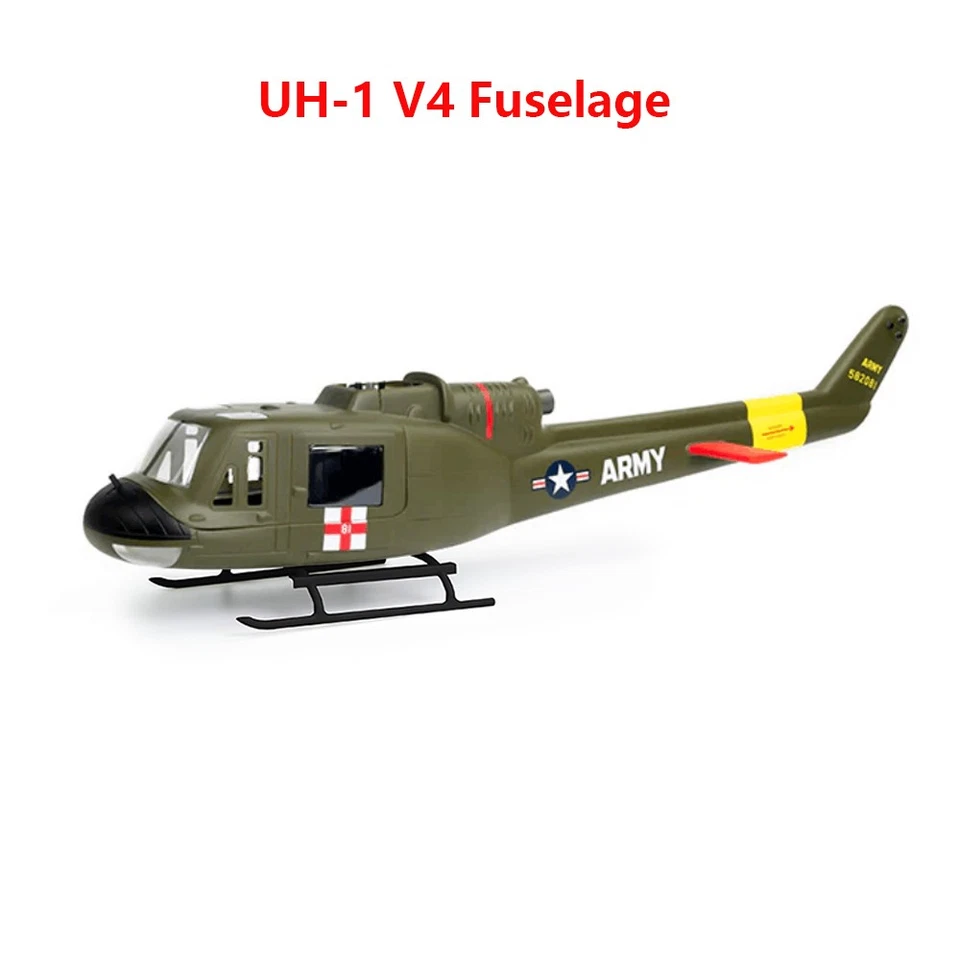 Fly Wing UH1 V4 RC Helicopter Fuselage Full Cover Shell Parts Original - Image 1 of 1