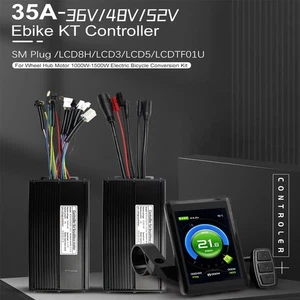 Controlador de onda sinusoidal 36V-52V EBike KT 35A 1000W-1500W + freno PAS acelerador de pantalla - Imagen 1 de 45