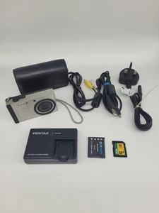 Pentax Digital Camera Bundle 14MP 4x Optical Zoom Memory Charger Leads Case  - Picture 1 of 13