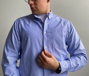 Norse Projects Men’s Anton Oxford Blue Shirt Size M - Picture 1 of 16