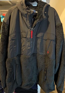 CHAQUETA CON CAPUCHA HÍBRIDA POLAR POLO RALPH LAUREN HIGH-PILE TALLA 4XLT NUEVA CON ETIQUETAS - Imagen 1 de 7