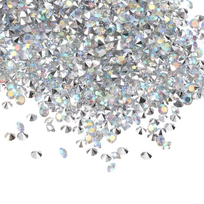 14000Pcs Acrylic Wedding Table Diamonds 3mm Crystals Gems Silver AB - Изображение 1 из 4