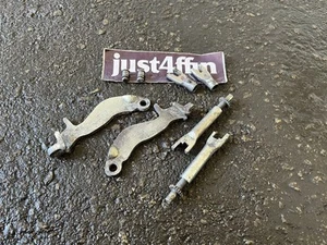 88-91 Honda Civic Crx Rear Drum Parking E Brake Cable Lever Bracket SH3 Set L&R - Picture 1 of 5