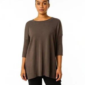 Anthropologie Maeve Merino Wool 3/4 Sleeve Sweater Brown Size XXS - Bild 1 von 4