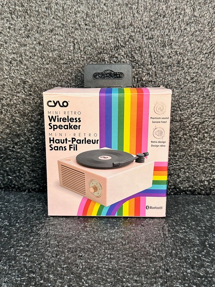 Cylo 复古唱机便携式蓝牙扬声器旋转乙烯 CY-9130-FFF — 第 1/1 张图片