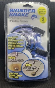 Wonder Snake Professional Drain Hair Remover Durable Carbon Steel Cable 22" NEW - Picture 1 of 2