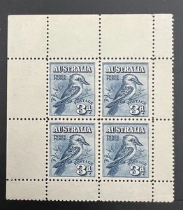 ( H ) Australia Stamp 1928 Birds International Exhibition Block Of 4 MNH OG - Picture 1 of 3