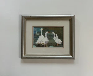 Marianne Harlor Pintura Gansos Pájaros Original Northwest Watercolor Society - Imagen 1 de 11