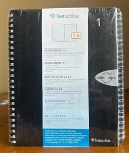 Livescribe Dot Paper A5 Notebook 1-4 Single Subject 4Pack NEW Factory Sealed - Picture 1 of 3