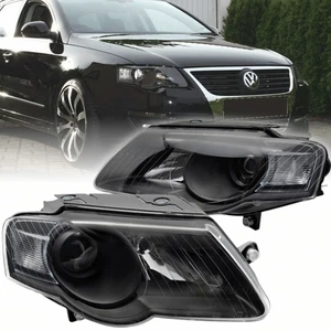 Design Scheinwerfer Set Schwarz für VW Passat B6 3C Limousine Variant 2005–2010 - Bild 1 von 7
