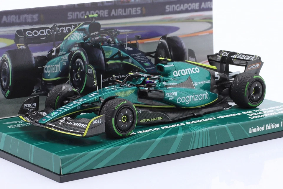 Sebastian Vettel Aston Martin F1 Team AMR22 Gran Premio Di Singapore 2022 1:43 - Immagine 1 di 1