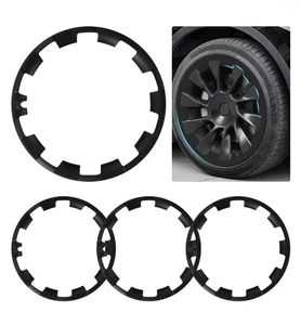 4PCS 20 inch Design for Model Y 2020-2024 Rim Protectors Wheel Protector, Black - Picture 1 of 1