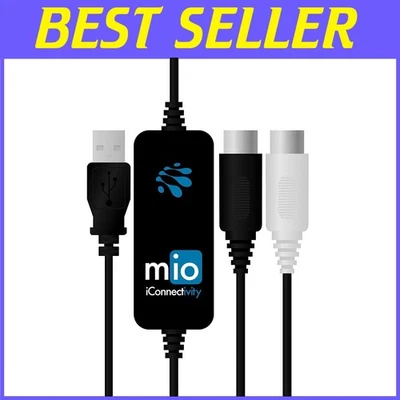 Award Winning Mio USB MIDI Interface with 5-Foot Cable - Ideal for Musicians - Image 1 of 4