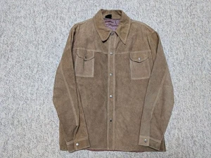 Chaqueta vaquera vintage años 70 gamuza dividida Western cuero de vaca M TRUCKER 40-42 - Imagen 1 de 7