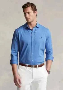 $110 Polo Ralph Lauren Men's Jersey Shirt, HRB Blue, Large - Picture 1 of 1