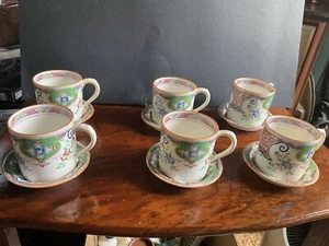 Antike Minton Kaffeedosen und Untertassen x 6,19. Jahrhundert, 6 cm groß, 2 Untertassenchips - Bild 1 von 24