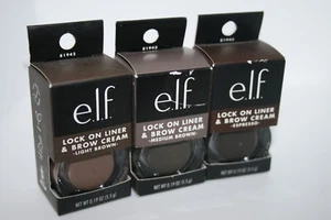 e.l.f. Lock On Liner & Brow Cream Light Brown Glides On Smoothly 2 Sculpt choose - Picture 1 of 4