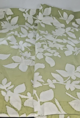 2 Almohadas FALSAS POTTERY BARN EURO 26" Verde Lima y Blanco Floral Foto 1 de 4