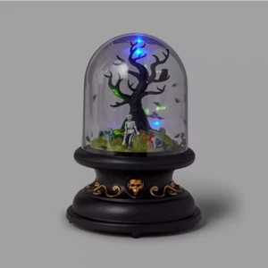 Animated Tree Scene Cloche Halloween Decorative Prop Hyde & EEK! Boutique 2024 - Picture 1 of 3