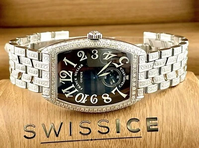 Franck Muller Casablanca 29mm  Custom Iced Out w/4ct Diamonds Watch Ref 7502S6 - Image 1 of 4