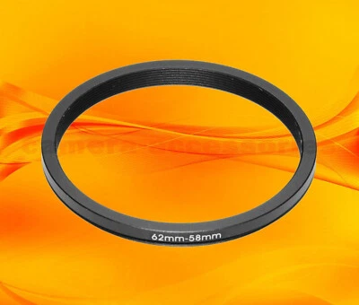 62mm to 58mm 62-58 Stepping Step Down Filter Ring Adapter 62-58mm 62mm-58mm (UK) - Image 1 of 2