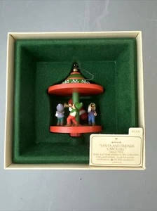 Hallmark 1983 Santa & Friends Carousel Christmas Ornament - Picture 1 of 13