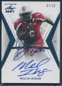 Melvin Ingram 2012 Ultimate Leaf Draft Inscriptions Auto RC 7/25