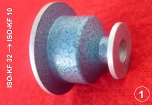 Reduzierstück ISO-KF DN32 - DN10, Vakuum, Leybold-Heraeus, Aluminium, blau - Bild 1 von 6
