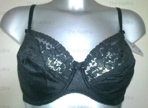 Reggiseno Nina nero con ferretto senza imbottitura semi trasparente bordo in pizzo supporto carino - Foto 1 di 1