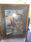 Vintage Pheasant Framed Tapestry Picture Large
