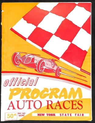 New York State Fair Auto Racing Program Stock Car Sept. 1961 24pp Scarce - Image 1 of 4