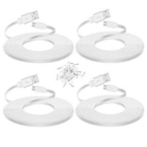 4-Pack 25 ft Extension Cable for WYZE Cam v4 WYZE Cam v3 and v3 Pro Camera Lo... - Picture 1 of 6