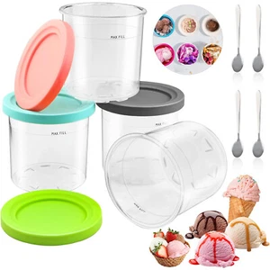 4 pezzi contenitore Creami per Ninja Creami Ice Cream Maker NC301 NC300 NC299AMZ - Foto 1 di 12